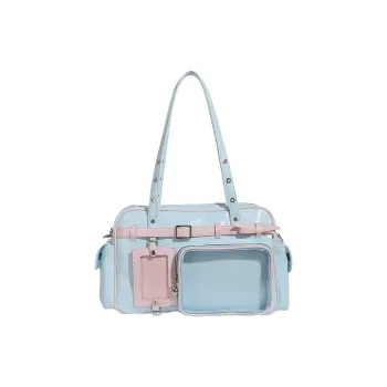 SHORT HAIR GIRL PU Ita Bag Shoulder Bag Women's Multicolor