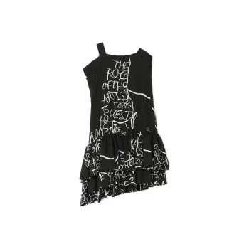 Yohji Yamamoto Sleeveless Dress Women's Black