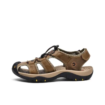 Binary Outdoor Sports Lightweight, Breathable, And Slip Resistant River Trekking Shoes Men's Dark Brown
