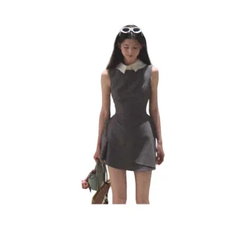 OAKMOO Sleeveless Dress Women's London Fog
