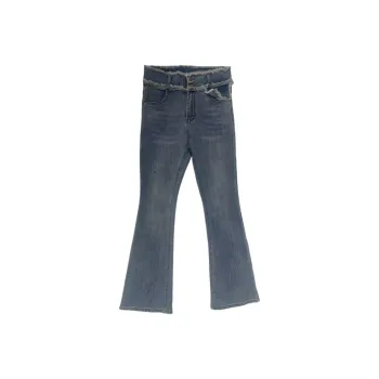 FAWENXIANGZI Jeans Women's Vintage Blue