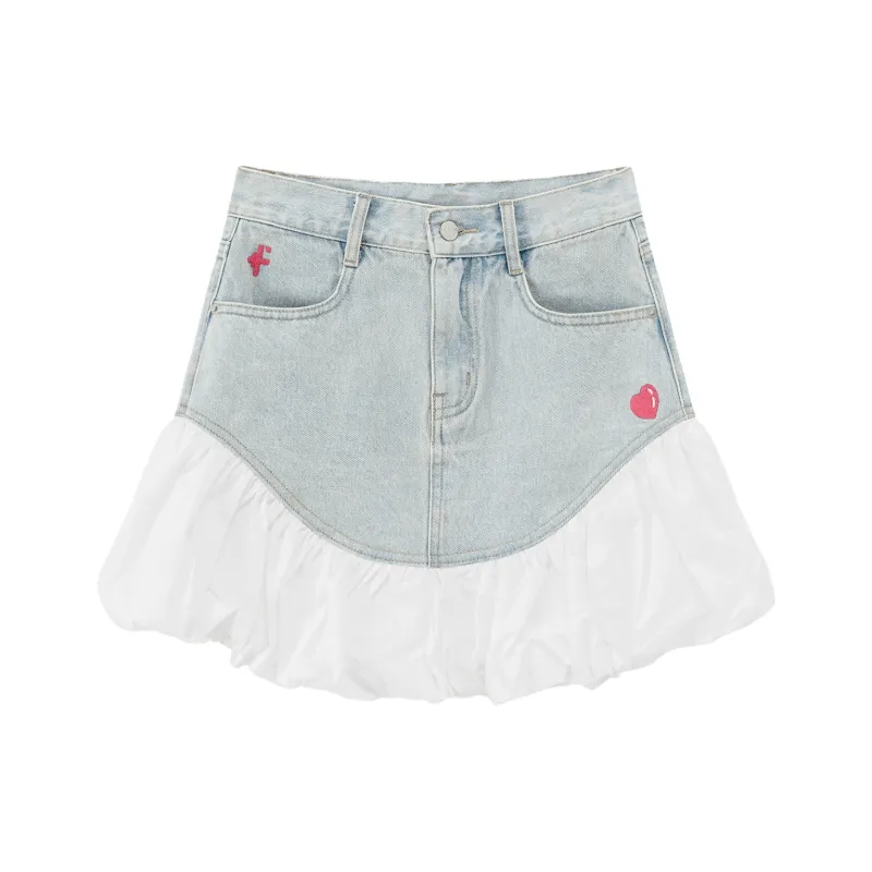 CHUU Denim Short Skirts Women's-0