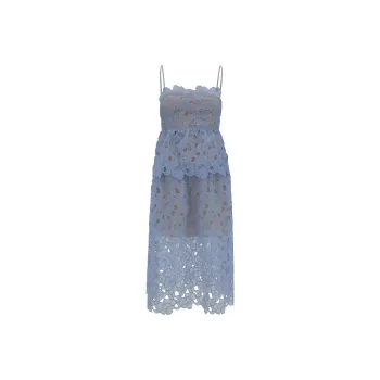 Self portrait Floral Lace Midi Dress