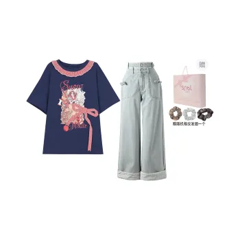 SNBL Casual Suit Women's Pants+T Shirt