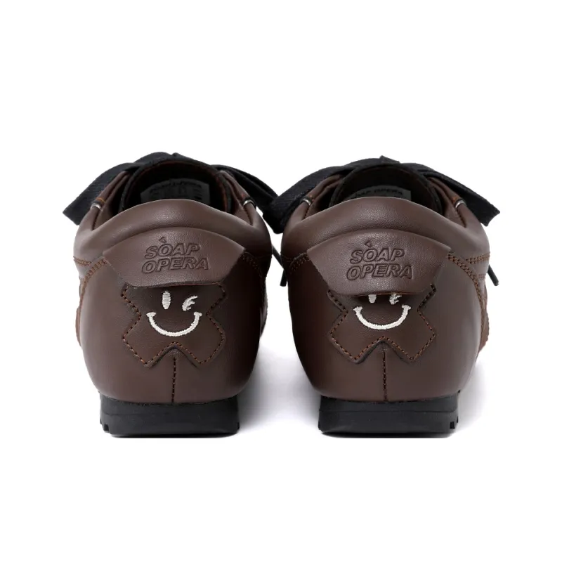 SOAP OPERA Slip Resistant Height Increasing Low Top Casual Shoes Unisex Brown-4