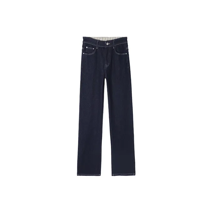HIPPIEMISS Jeans Women's Normal Washed Blue-0