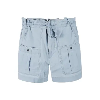 ISABEL MARANT ETOILE Valdina Drawstring Denim Shorts
