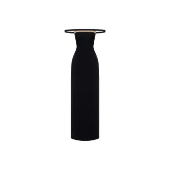 MONTSAND SS25 Black Orbit Maxi Dress Sleeveless Dress Women's Black