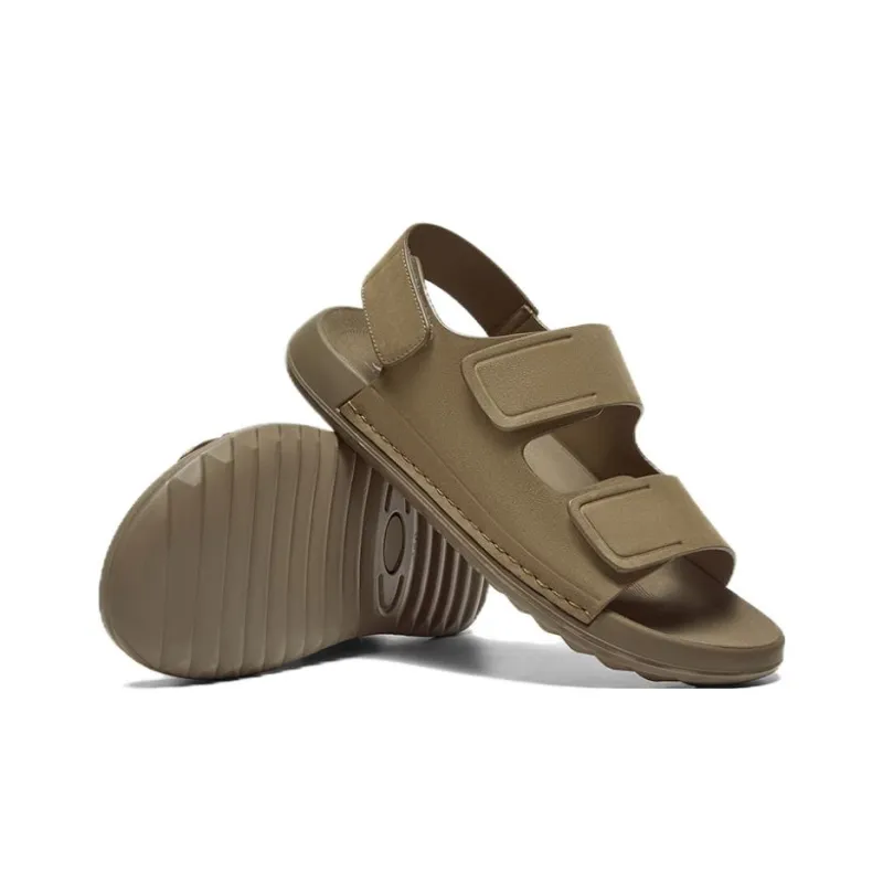 BATA Beach Sandals Men Gray, Brown-7