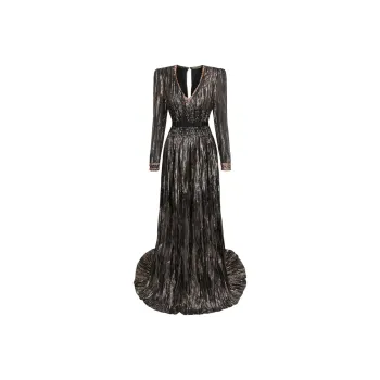 Bottega Veneta Long Sleeved Dresses Women's Brown