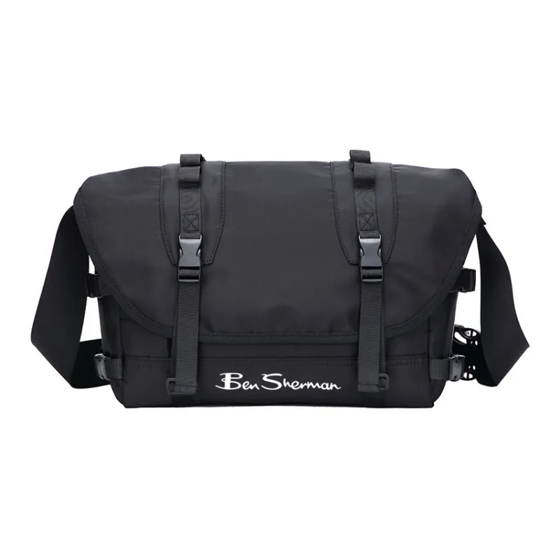 BEN SHERMAN Polyester Crossbody Bag, Shoulder Bag Unisex Black-0