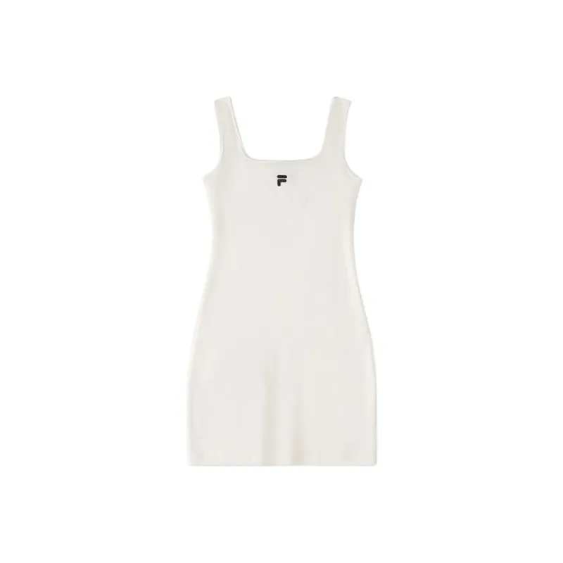 FILA FUSION FOB Collection FUSION LIFE Slip Dresses Women's Milk Mist White WT-0
