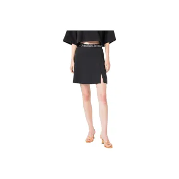 Calvin Klein Logo waistband Straight Skirt