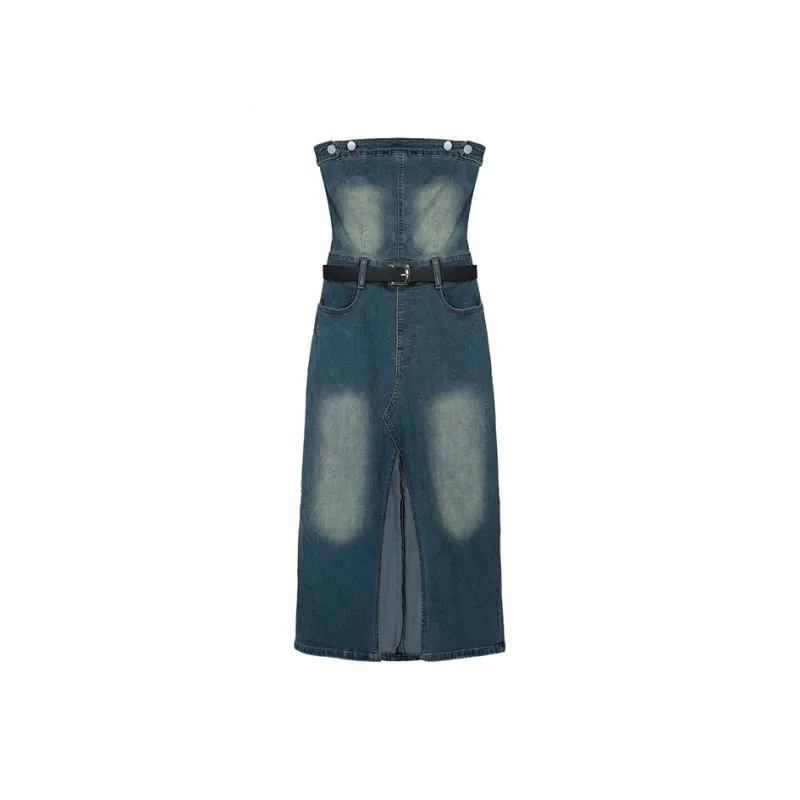 PAIN OR PLEASURE Sleeveless Dress Women's Blue-0