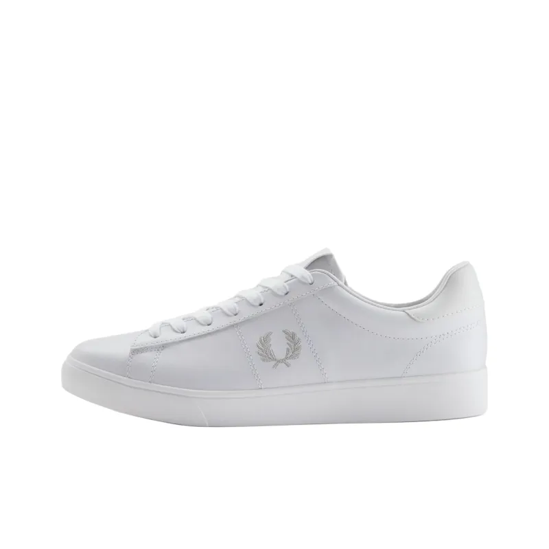 FRED PERRY Spencer Abrasion Resistant Low Top Skateboard Shoes Men's White-0
