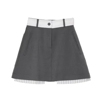 Fstudio Cropped Skirt Women's Gray
