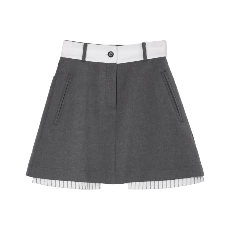 Fstudio Cropped Skirt Women's Gray-0