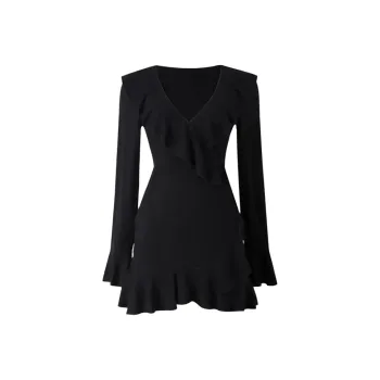 Incolore Long Sleeved Dress Women's Black