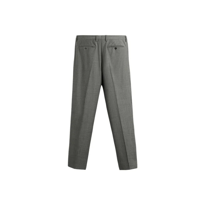 ZARA Suit Trouser Men's Gray/Brown Yellow-1