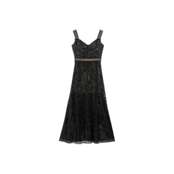 Bebe Slip Dresses Women's Black