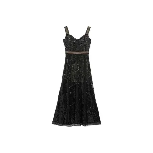 Bebe Slip Dresses Women's Black
