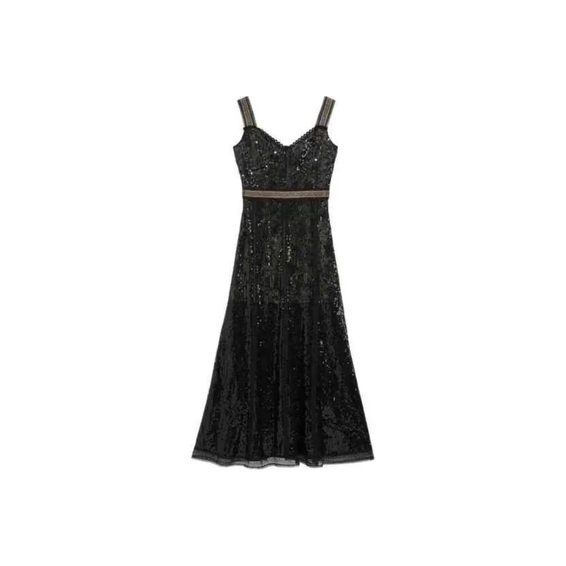 Bebe Slip Dresses Women's Black-0