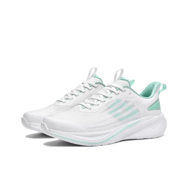 LOTTO Cushioning, Wear Resistant Low Top Running Shoes Men's White Green-1