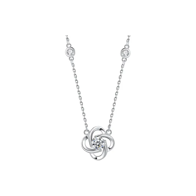 QIDUYINSHI Sterling Silver Necklaces Women's-0