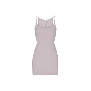 SKIMS COTTON RIB MINI CAMI DRESS Slip Dress Women's OYSTER/Oyster