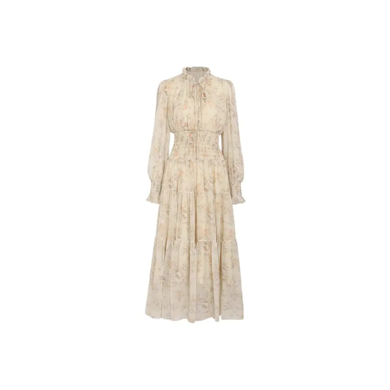 Ning Cai Yuer Long Sleeved Dresses Women's Multicolor-0
