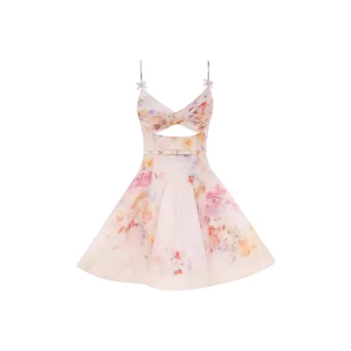 Zimmermann Crush Twist Front Mini Dress