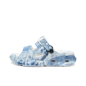 Darcy Sen Beach Sandals Unisex Denim Blue/Snake Skin