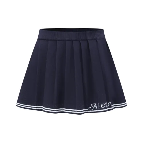 Alexia Sandra 블루 여성 캐주얼 숏 스커트