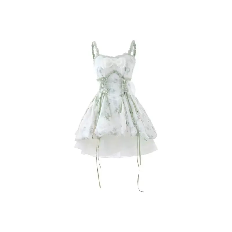 PUREIDOL Slip Dress Women's Green-0