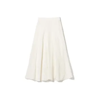 Beams Casual Long Skirts Women's White