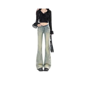 YINLEI Jeans Women's Yellow