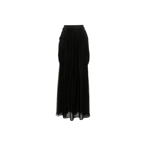 MaxMara Buckle Detailed Maxi Skirt