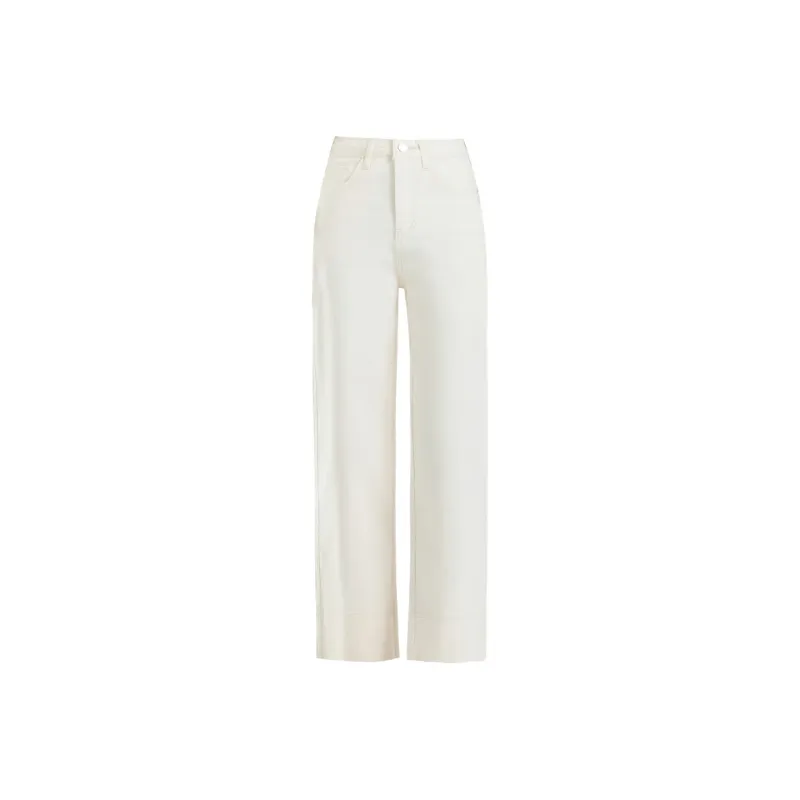 ZAZN Jeans Women's White Ankle Length-0