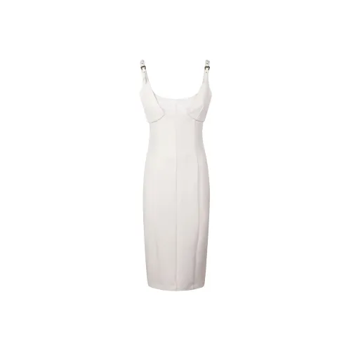 VERSACE JEANS Slip Dresses Women's White