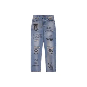 Barrow Sketch-style Print Jeans