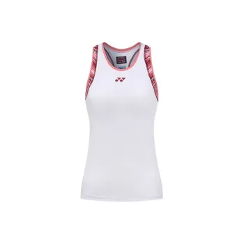 YONEX Sleeveless Sports Shirts Women's White Red 114