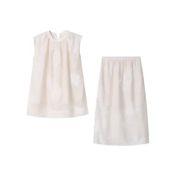CHARM PICK Skirt Set Women's White