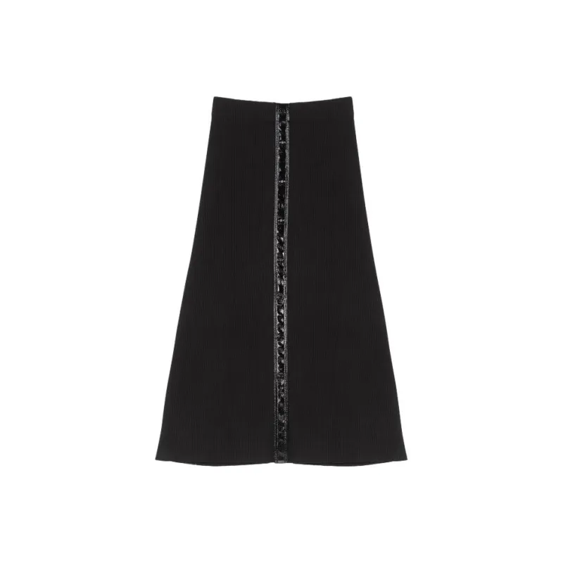 Maje High-waisted Midi Skirt-0