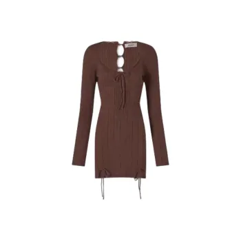 Danielle Guizio Long Sleeved Dresses Women's Brown