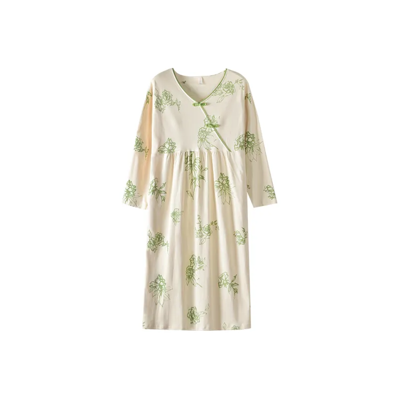 Lan Miao Long Sleeved Dress Women's Emerald Green-0