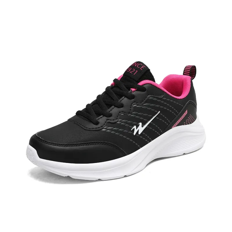 Binary Running Shoes Women's Low Top Rose Red-1