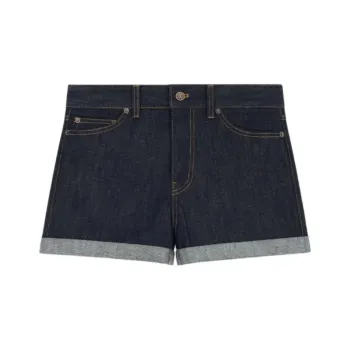 WE11DONE SS24 Denim Shorts Women's Navy