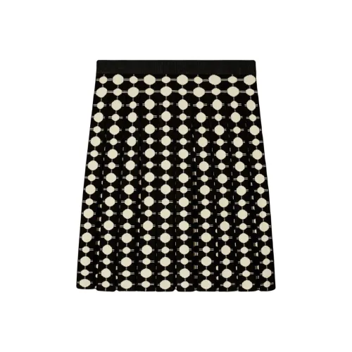 TORY BURCH All Over Geometric Pattern Pleated Skirt
