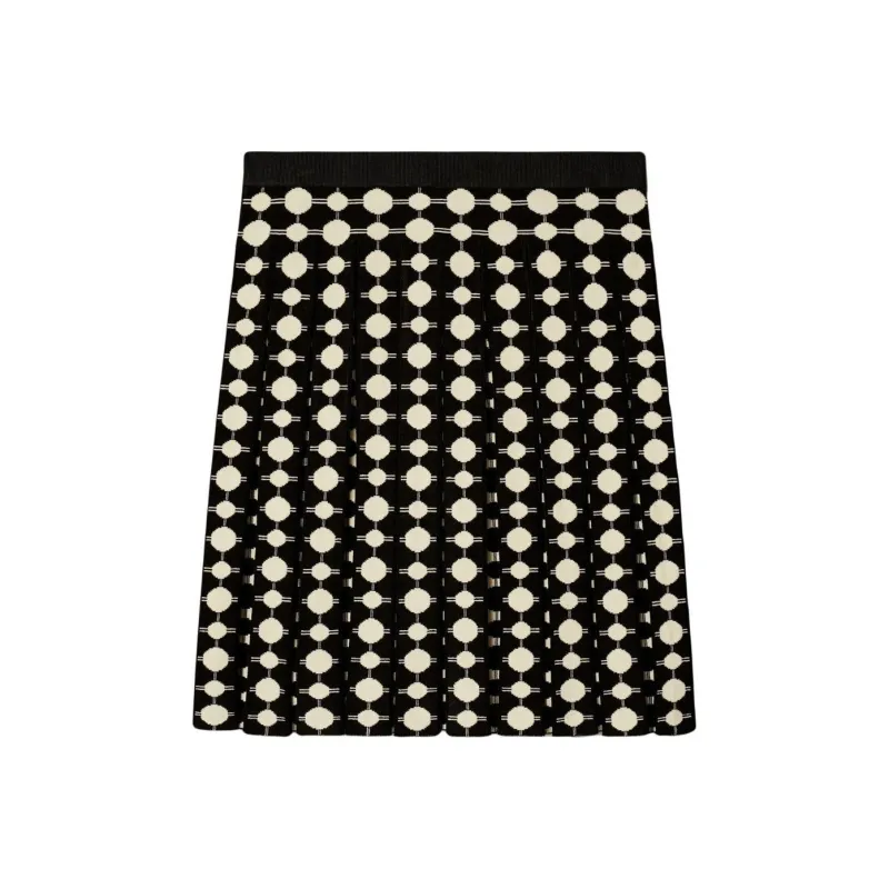 TORY BURCH All Over Geometric Pattern Pleated Skirt-0