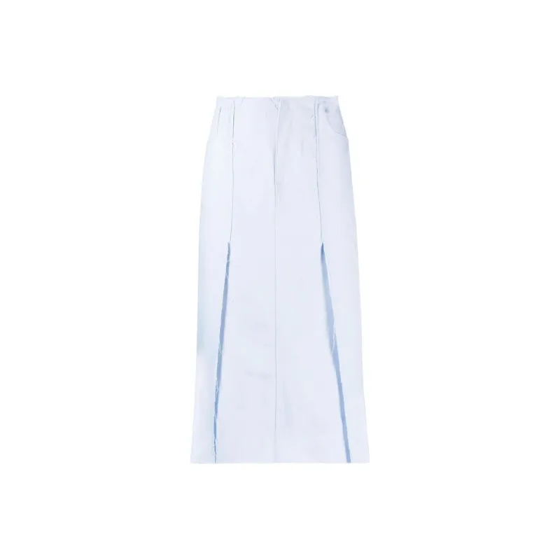 RAF SIMONS High waisted Denim Midi Skirt-0